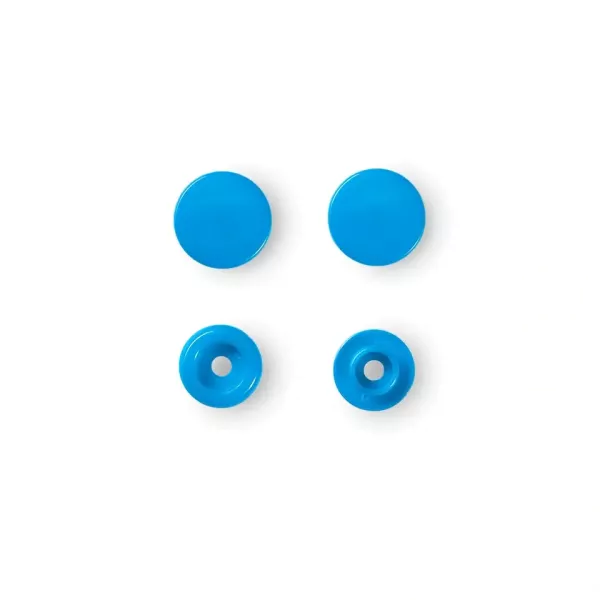 30 Prym Color Snaps – Stahlblaue Druckknöpfe (Ø 12,4 mm) für Kleidung & Accessoires