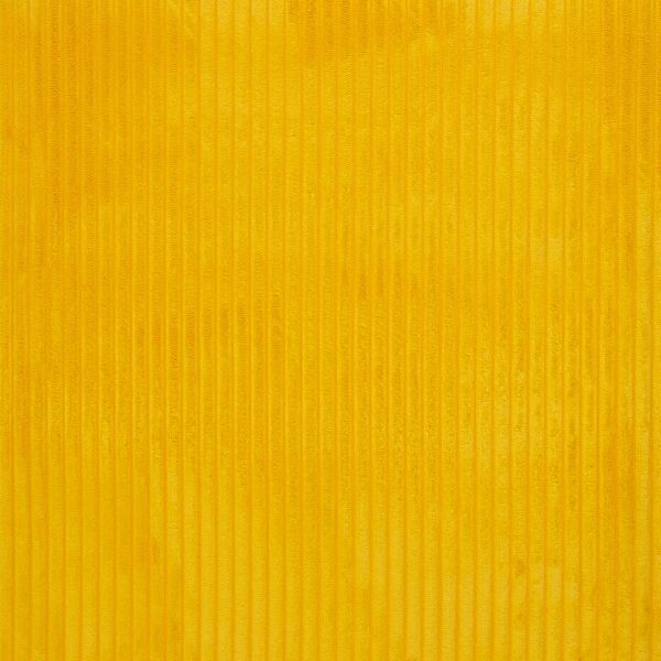 Samtcord uni zitronen gelb – robuster Breitcordstoff für Möbel & Taschen Wanja von Swafing