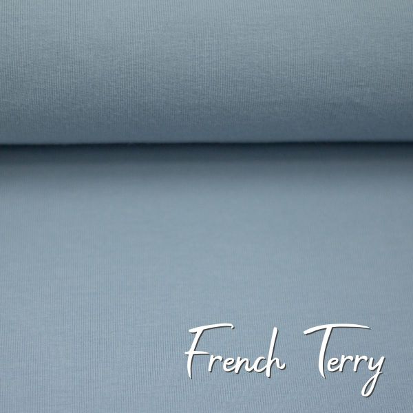 Sweat uni hellblau - French Terry MAIKE von Swafing