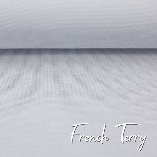 Sweat uni hellgrau - French Terry MAIKE von Swafing