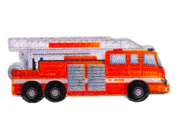 Bügelbild Feuerwehr - Applikation zum aufbügeln ca. 7 x 2,5 cm