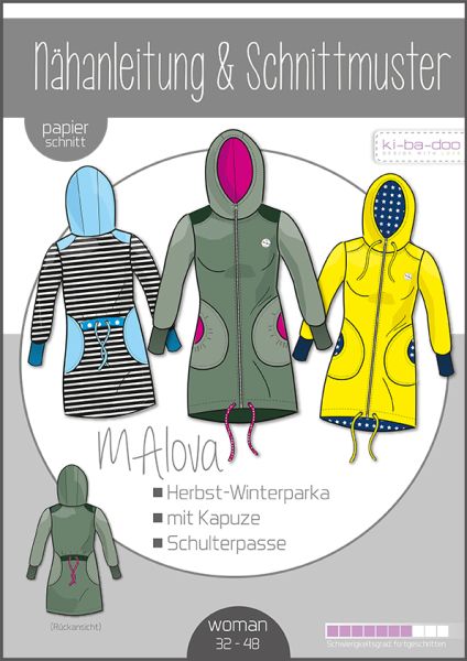 Schnittmuster Parka Mantel Malova von KiBaDoo