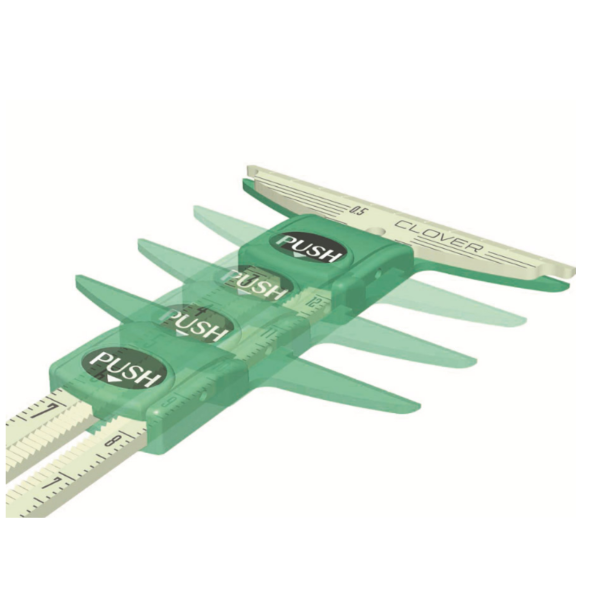 Clover Messschieber für Nahtzugaben & Markierungen + Zirkel Funktion