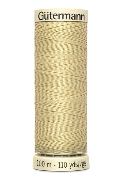 Nähgarn creme beige Fb. 249 - 100m Allesnäher Garn von Gütermann - Nähseide