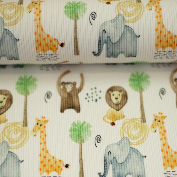 Rippjersey Löwe Elefant Giraffe Affe Afrika – Serie Mia von Swafing