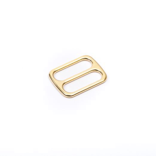 Metall Schieber Maxi 25mm gold – Leiterschnalle Stegschnalle für Gurtbänder