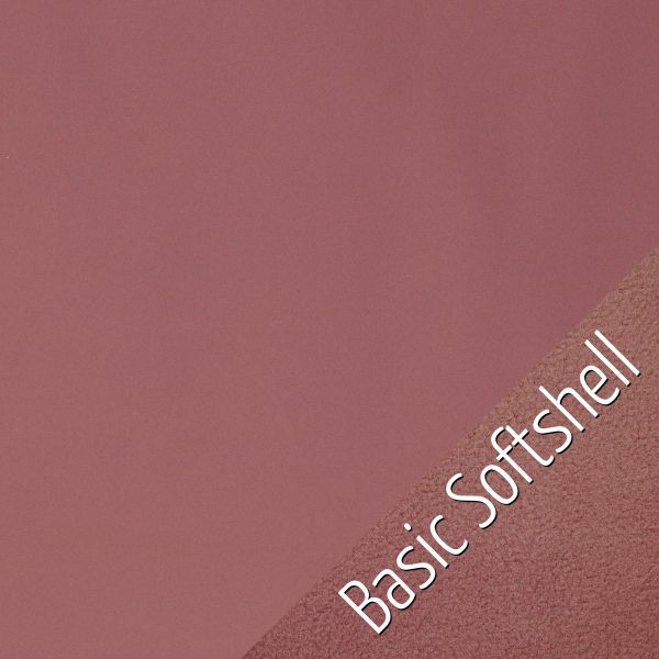 Basic Softshell uni altrosa – Outdoorstoff für Jacken Taschen & Co leicht elastisch