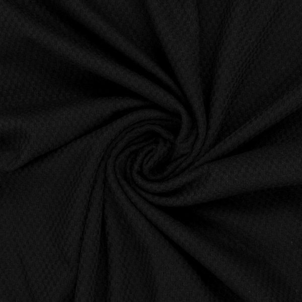 Strukturjersey Emilia von Swafing in schwarz - Ökotex 210g