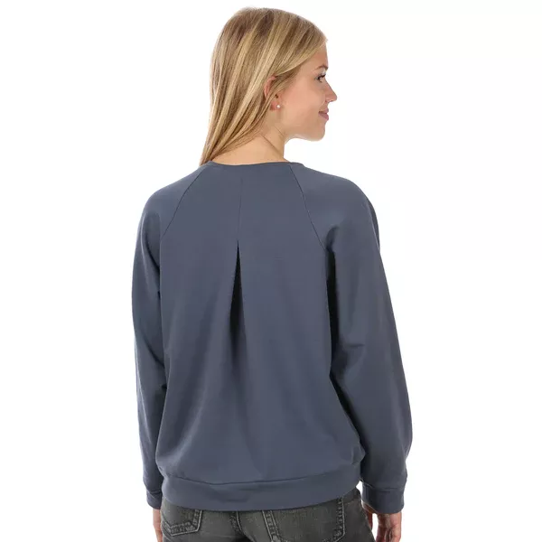 Schnittmuster FRAU DEETJE • Raglan Sweater mit Kellerfalte von Studio Schnittreif • Gr. XS-XXL