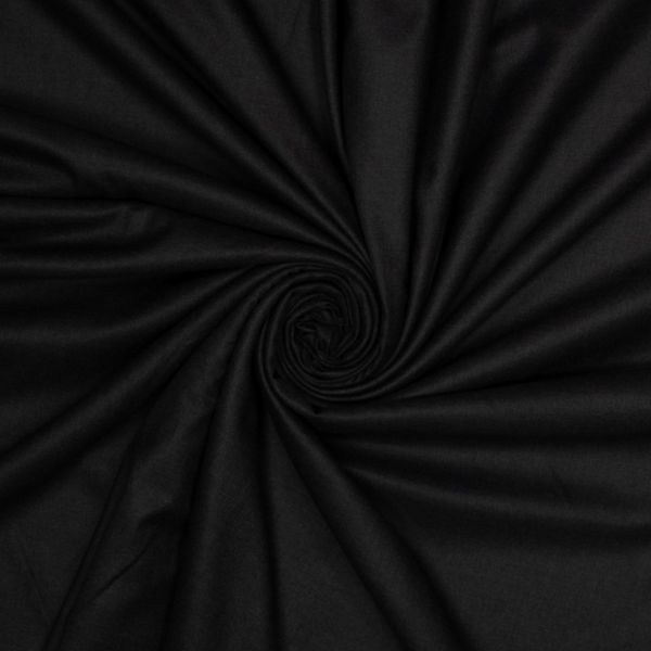 Bamboo Classic schwarz - mittelschwere Webware mit Stretchanteil für Hosen Kleider Blazer