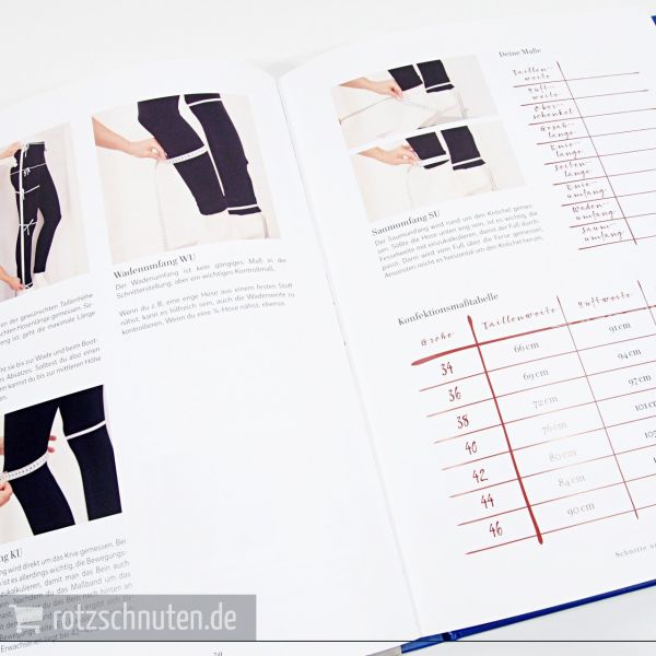 Hosen nähen – Damenschnitte in Größe 34-46 mit 4 Schnittmusterbogen
