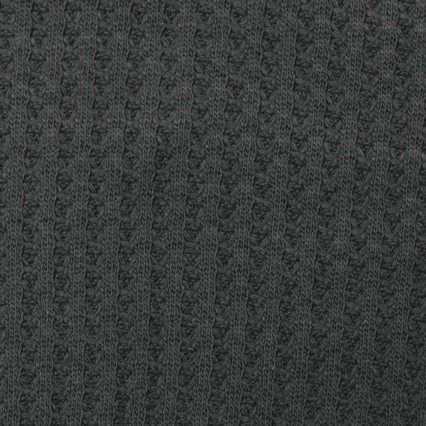 Waffelstrick mit Struktur dunkelgrau aus Baumwolle doubleface – Rocko von Swafing HW22/23