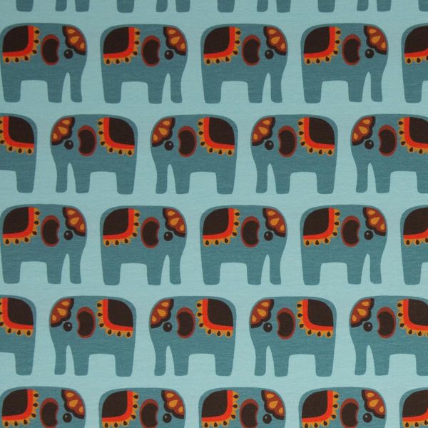 Jersey Retro Elefanten türkis - Gigantito by Bienvenido Colorido