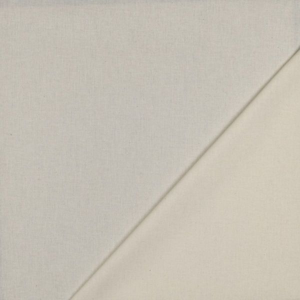 Baumwollstoff uni natur - Baumwolle Popeline – Cotton Poplin natural
