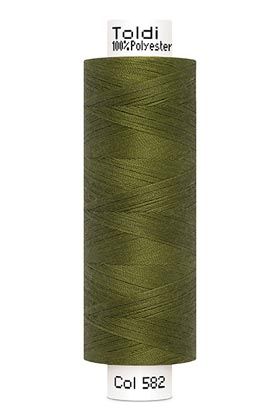 großes Rolle Nähgarn oliv grün Fb. 582 - 500m Gütermann Allesnäher - Toldi Nähseide
