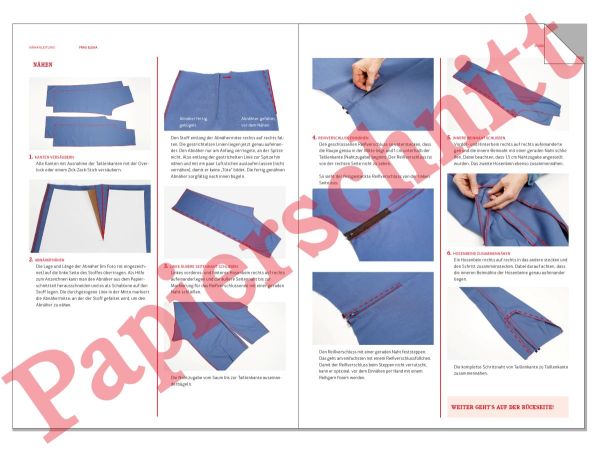 Schnittmuster FRAU ELENA • schlichte Hose mit geradem Bein von Studio Schnittreif • Gr. XS-XXL