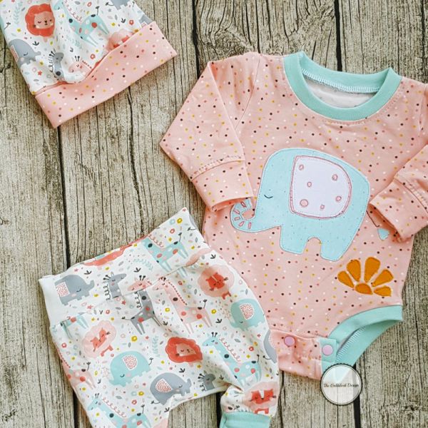 Bio Jersey Punkte lachs rosa – Mini Jungle Confetti by Puck vom Stoffonkel