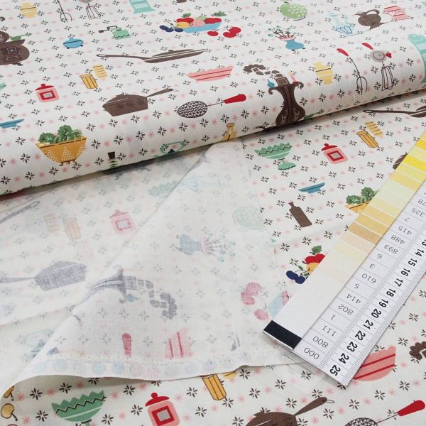 Baumwolle Retro Küche - Kitchen Serie Cook Book by Lori Holt