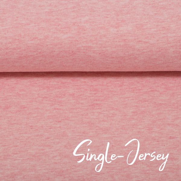 Jersey uni rosa meliert - Baumwolljersey VANESSA Melange von Swafing