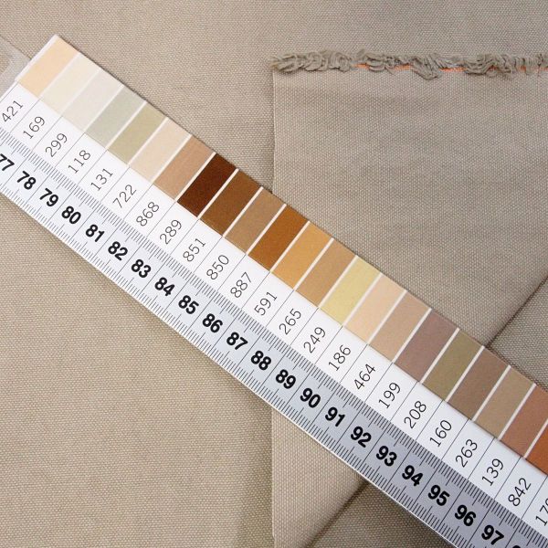 Heavy Washed Canvas hellgrau sand - Mind the Maker 17 OZ grey mist kräftige Baumwolle für Taschen