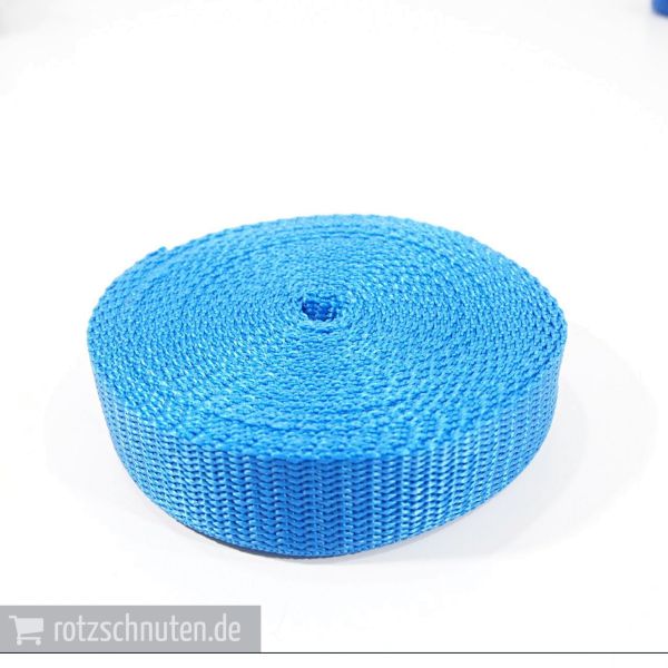 5m PP Gurtband 2cm breit blau – Taschengurt Polypropylen