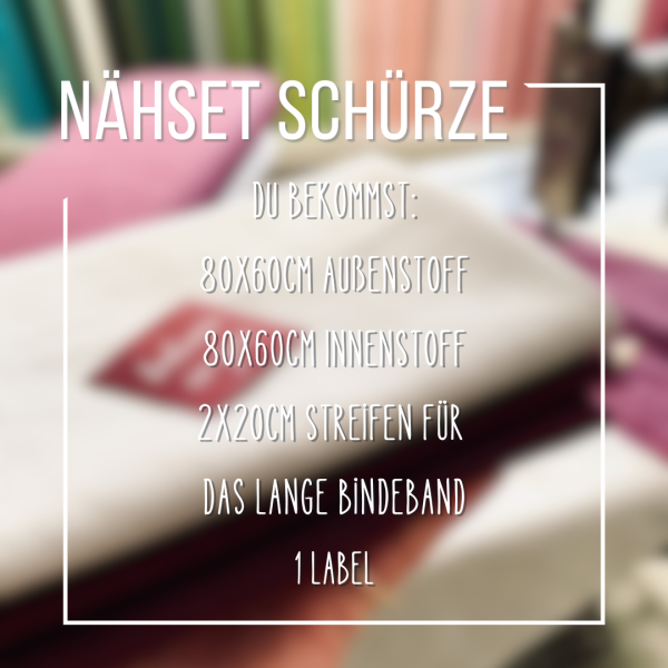 DIY Nähset für unsere Nostalgie Schürze aus Leinen • viel Platz für deine Utensilien