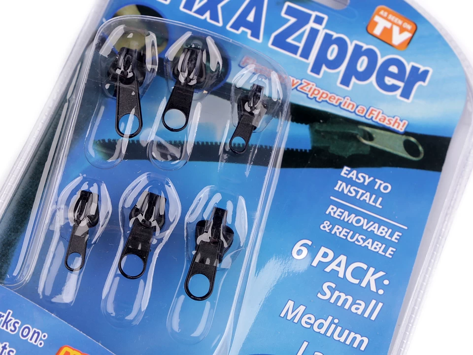 Fix A Zipper - Reparatur Set für defekte Reißverschluss Zipper in 3 Größen