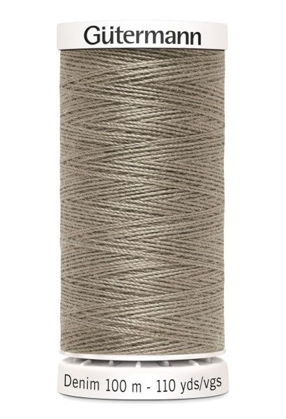 Jeans Nähgarn beige Fb. 2430 - 100m Denim Garn von Gütermann No.50 - Jeansfaden