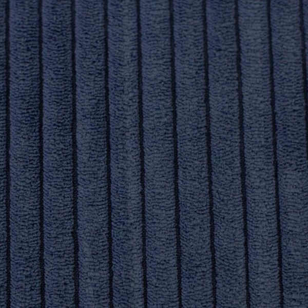 Samtcord uni dunkelblau – robuster Breitcordstoff für Möbel & Taschen Wanja von Swafing