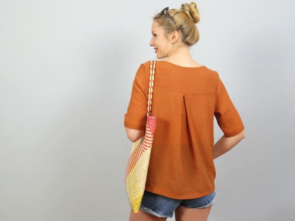 Schnittmuster FRAU YOKO • kurze Tunika mit Kellerfalte von Studio Schnittreif • Gr. XS-XXL