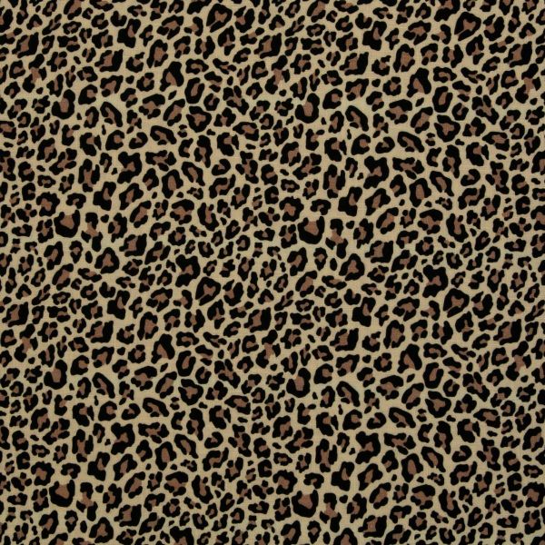 Double Slub Musselin Animal Print Leo braun – Double Gauze Meltem von Swafing