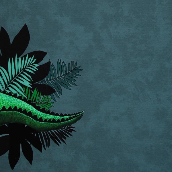 Jersey Krokodil Alligator Farn - Sea You Later by Thorsten Berger - 85cm Panel