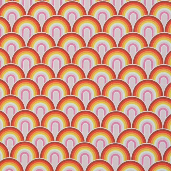 Jersey Retro Regenbogen pink orange – Rainbows von lycklig design by Swafing