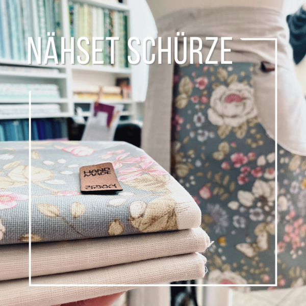 DIY Nähset für unsere Nostalgie Schürze Blütentraum • viel Platz für deine Utensilien