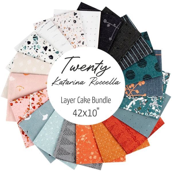 Layer Cake Stoffpaket Art Gallery XX Twenty - 42 Zuschnitte aus 20 Designs je 10" (25,4x25,4cm)