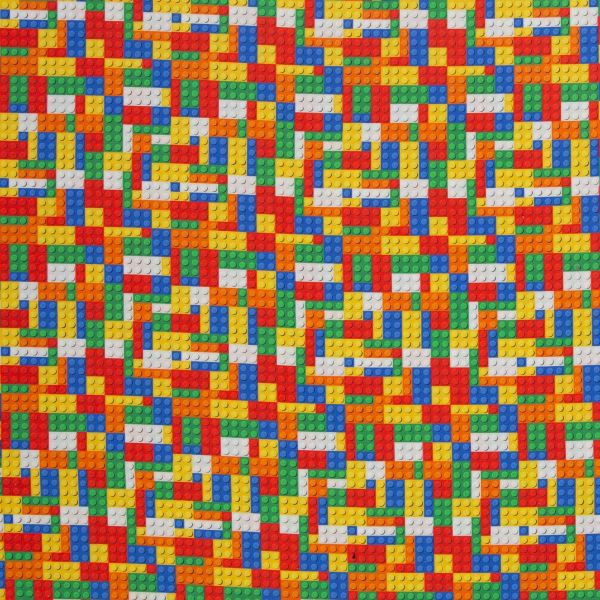 Baumwolle bunte Klemmbausteine - Brix Blocks Serie Bill von Swafing