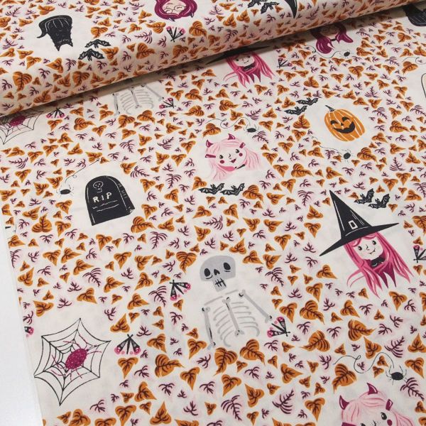 Baumwolle Vampir Hexe Kürbis Katze Halloween - Spooky 'N Sweeter Boo Crew AGF