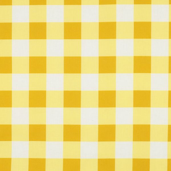 Beschichtete Baumwolle – gelbes Vichy-Karo, wasserabweisend