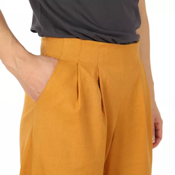 Schnittmuster FRAU MIKO • Palazzohose mit weitem Bein für Damen • Gr. XS-XXL Bundfaltenhose Marleneh