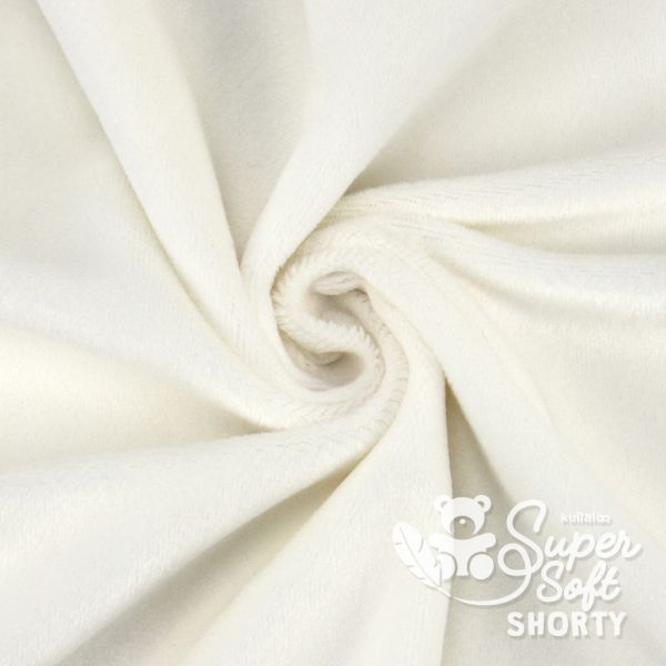 Kullaloo Plüsch SuperSoft Shorty wollweiß - Silky Minky Kuschel Nicki 100x75cm