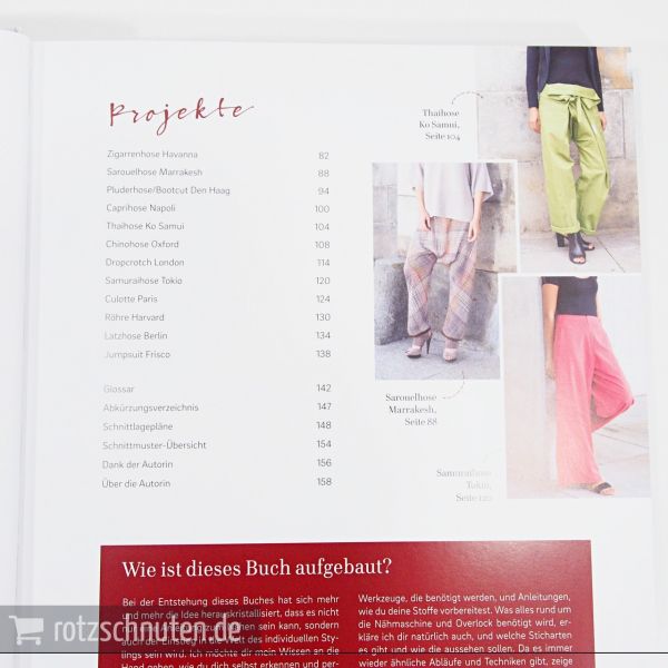 Hosen nähen – Damenschnitte in Größe 34-46 mit 4 Schnittmusterbogen