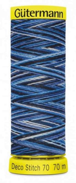 Deco Stitch 70 Multicolor Fb. 9962 - 70m Nähgarn von Gütermann - bunte Nähseide