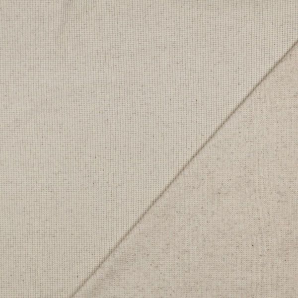 Waffel Leinen Jersey natural – Baumwolle Leinen Mix mit schöner Struktur