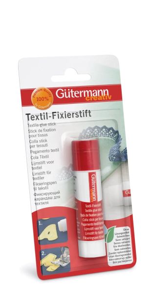 temporärer Textilkleber in Stiftform zum fixieren - Textil Fixierstift 10g