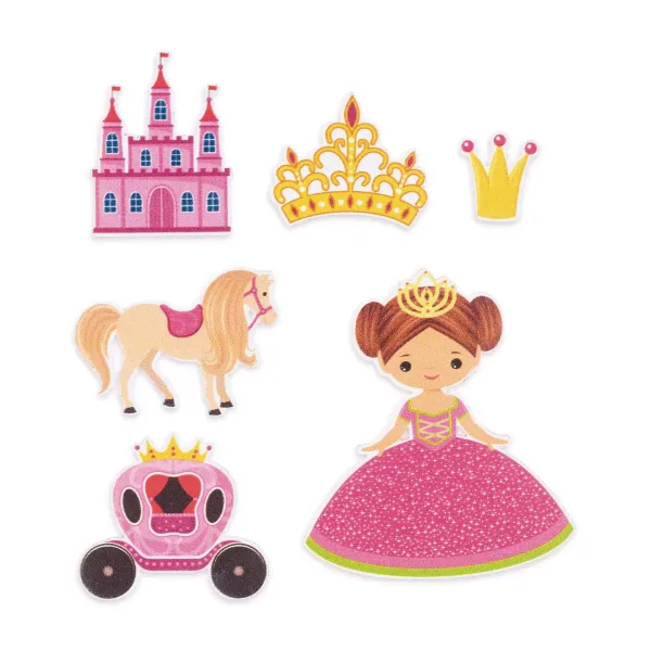 Prym Applikationen Prinzessin – 6 Bügelbilder – selbstklebend & aufbügelbar