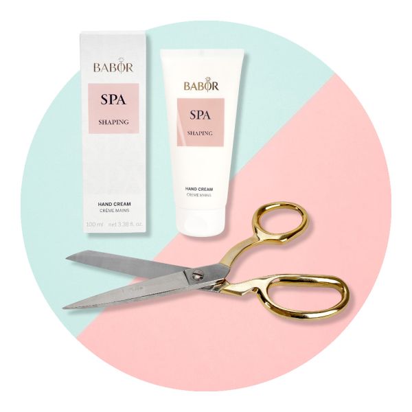 Schneiderschere 8" Gold Edition und Barbor Handcreme Geschenkset - Stoffschere 20cm