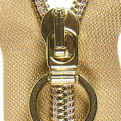 Reißverschluss gold 20cm lang nicht teilbar für Taschen & Mäppchen - Spiralreißverschluss