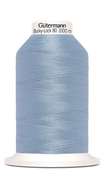 Bulky-Lock 80 hellblau Fb. 143 - 1000m Bauschgarn von Gütermann - Overlock Garn