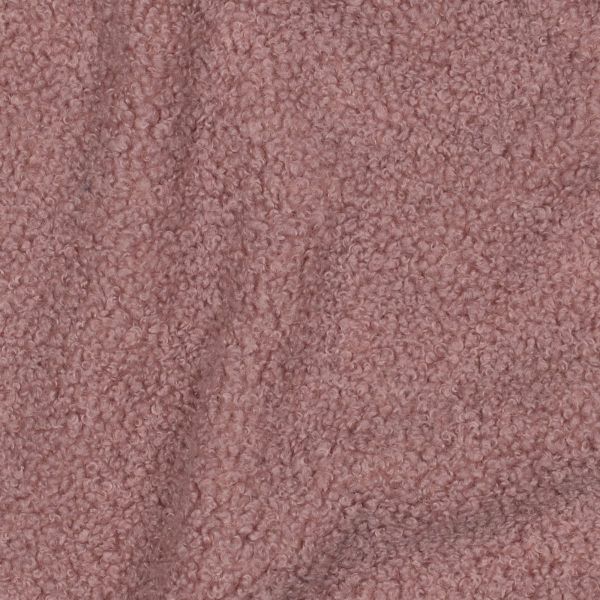 Teddy Bouclé Doubleface Fleece – Altrosa – kuscheliger Stoff in Lammfelloptik für Jacken & Westen