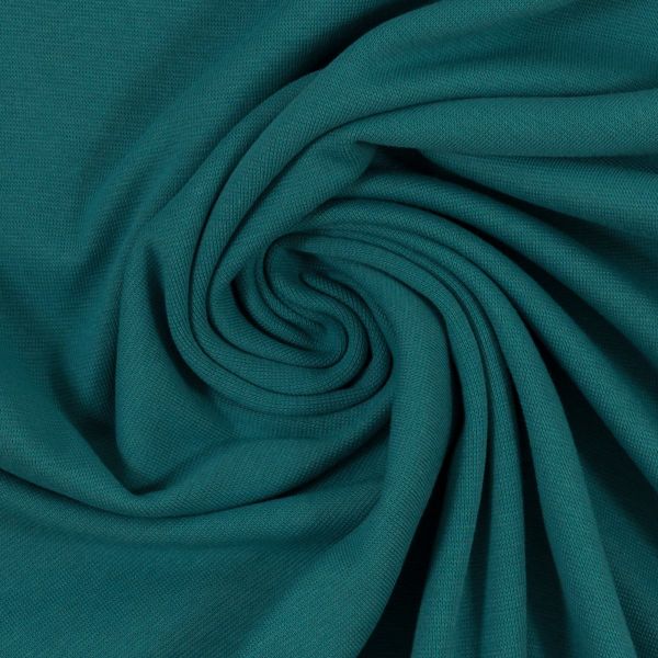 Bündchen glatt im Schlauch petrol aqua - HEIKE von Swafing